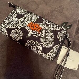 NWT Oklahoma State University Vera Bradley RFID Front Zip Wallet